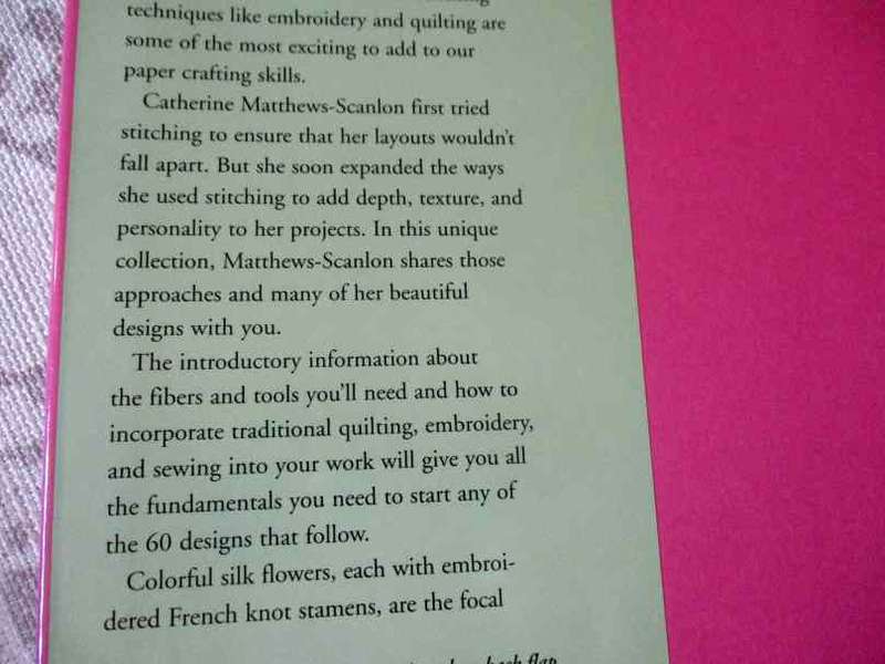 SEWING ON PAPER - CATHERINE MATTHEWS-SCANLON - SCRAPBOOKING TECHNIQUES