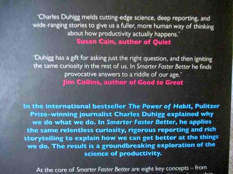 THE POWER OF HABIT - SMARTER, FASTER, BETTER - THE SECRETS OF BEING PRODUCTIVE - CHARLES DUHIGG