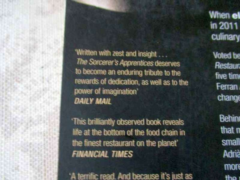 THE SORCERER'S APPRENTICES - A SEASON AT EL BULLI - BEHIND THE SCENES AT THE WORLD'S MOST FAMOUS R..
