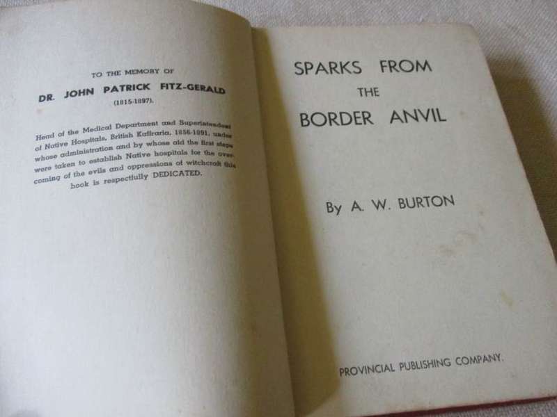 SPARKS FROM THE BORDER ANVIL - A.W. BURTON