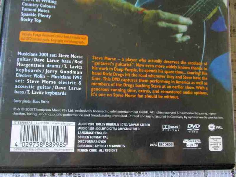 STEVE MORSE - CRUISE CONTROL  - DVD