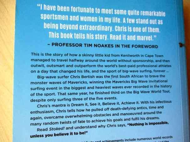 STOKED ! - CHRIS BERTISH ( signed )