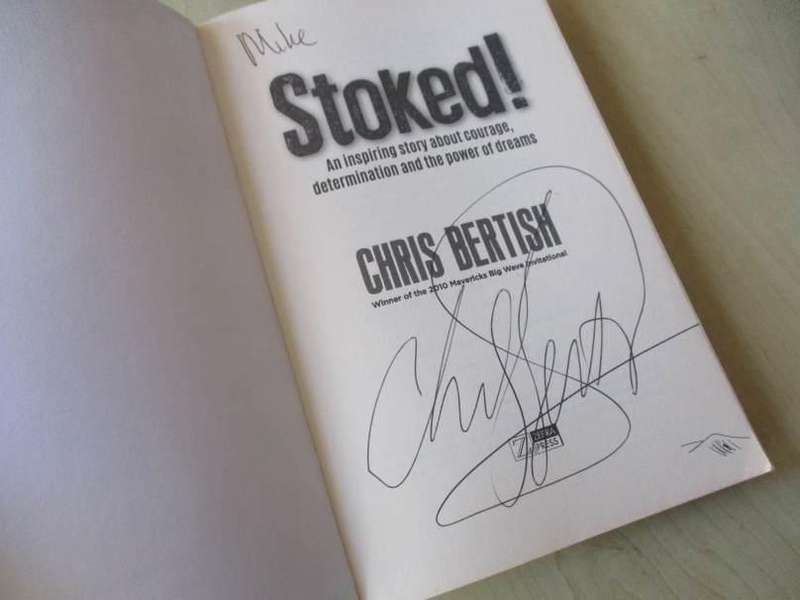 STOKED ! - CHRIS BERTISH ( signed )