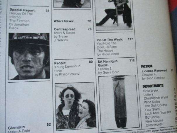 SCOPE MAGAZINE 24 APRIL 1981 ( S.A. STRIP-TEASE, FIREMEN, AUDI QUATTRO, GIRL OF THE YEAR COMPETITION