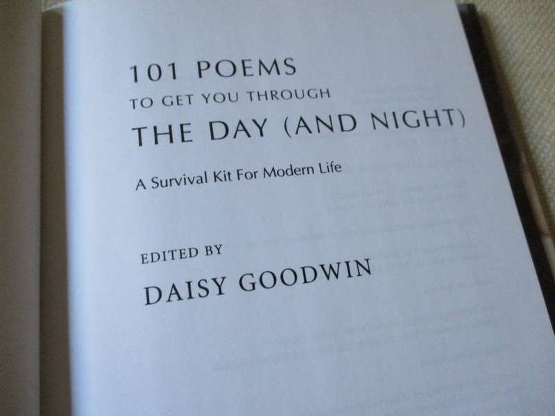 101 POEMS TO GET YOU THROUGH THE DAY ( AND NIGHT ) A SURVIVAL KIT FOR M.. - EDITED DAISY GOODWIN101