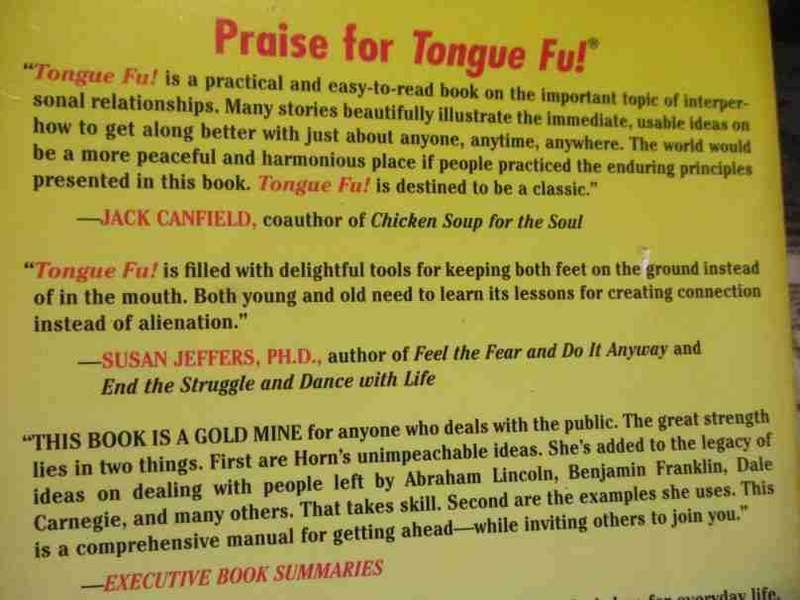 TONGUE FU ! - HOW TO DEFLECT. DISARM, AND DEFUSE ANY VERBAL CONFLICT - SAM HORN