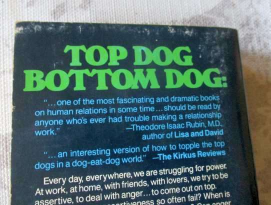 TOP DOG BOTTOM DOG : THE HIDDEN DYNAMICS OF POWER, INTIMACY AND SELF-RESPECT - ROBERT KAREN