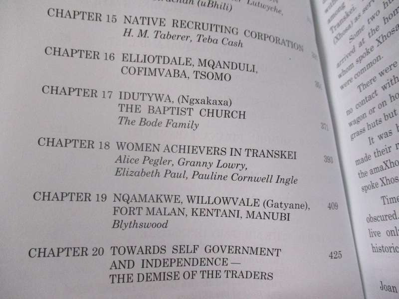 TRANSKEI HERITAGE - JOAN A BROSTER