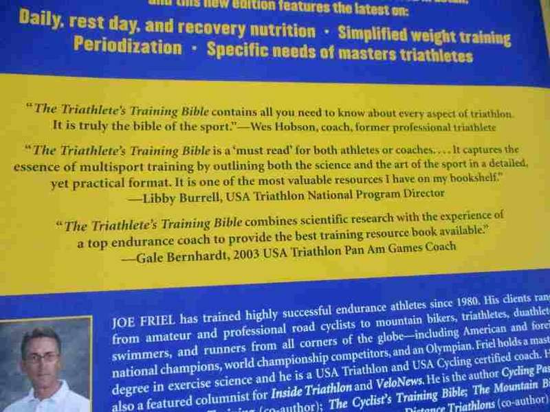 THE TRIATHLETE'S TRAINING BIBLE - JOE FRIEL