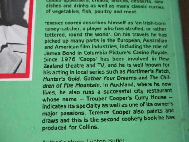 TROUPER COOPER'S CURRY COOKBOOK - TERENCE COOPER