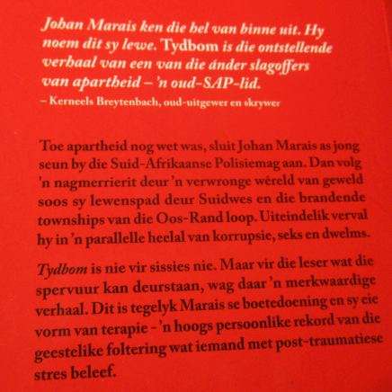 TYDBOM - n' POLISIEMAN SE WARE VERHAAL - JOHAN MARAIS