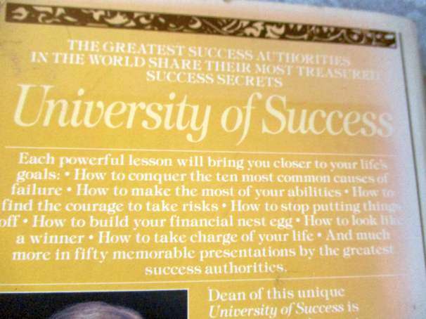 OG MANDINO'S UNIVERSITY OF SUCCESS