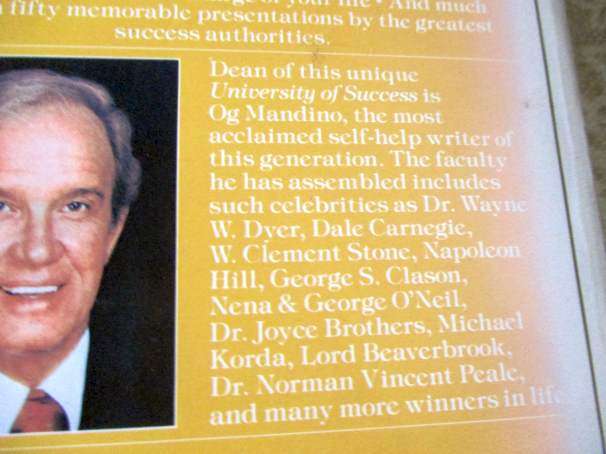 OG MANDINO'S UNIVERSITY OF SUCCESS