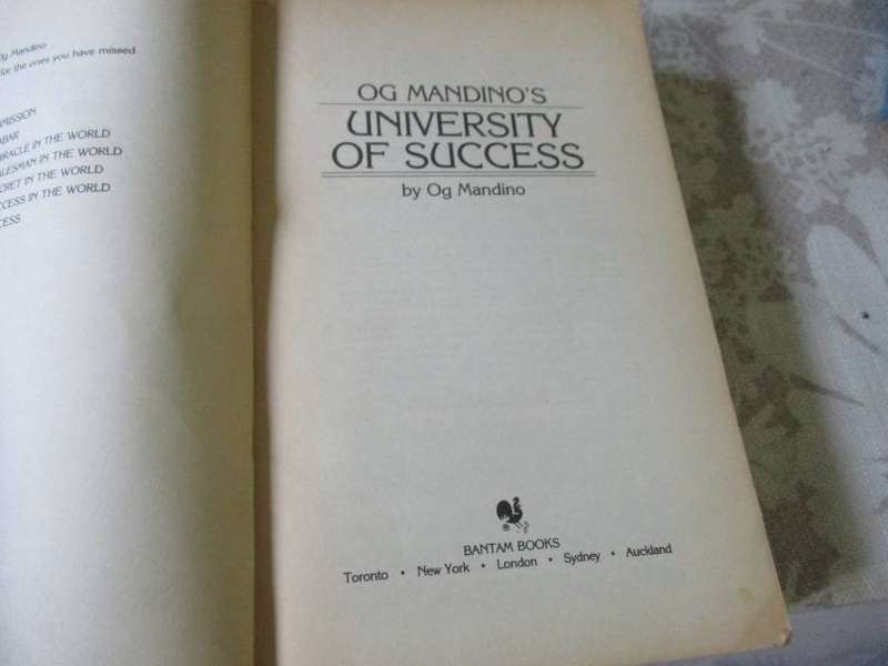 OG MANDINO'S UNIVERSITY OF SUCCESS