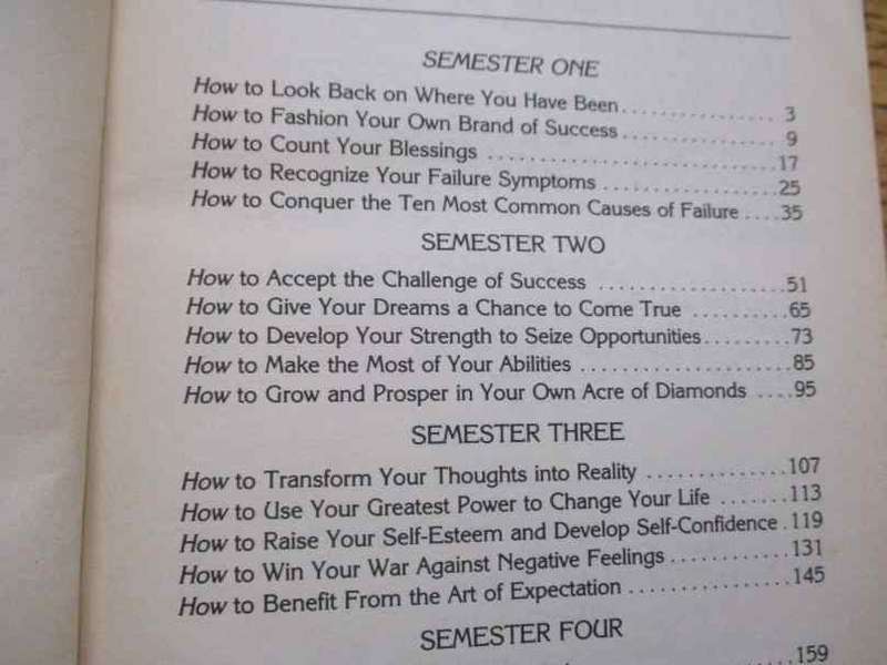 OG MANDINO'S UNIVERSITY OF SUCCESS