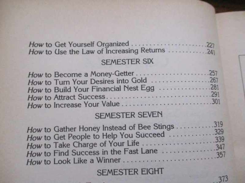 OG MANDINO'S UNIVERSITY OF SUCCESS