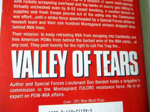 VALLEY OF TEARS - ASSAULT INTO PLEI TRAP - DON BENDELL