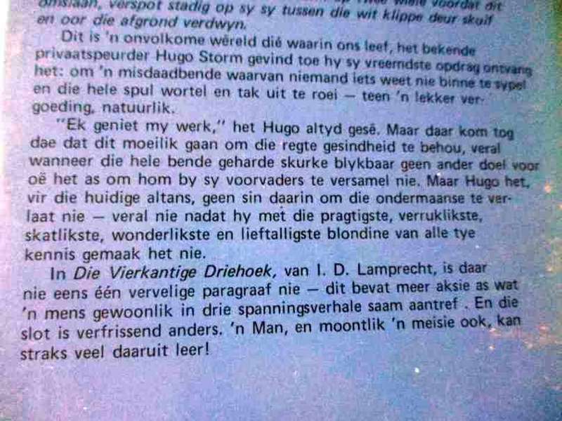 DIE VIERKANTIGE DRIEHOEK - I.D. LAMPRECHT - KLUB 707