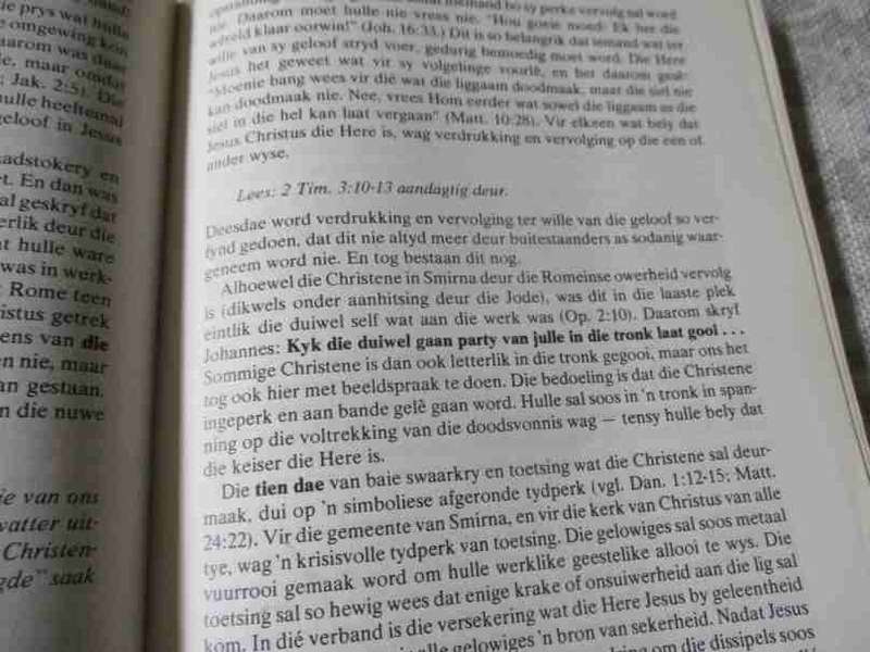 WANT DIE EINDE IS NABY - BYBELSTUDIE OOR OPENBARING - PROF JAN A DU RAND