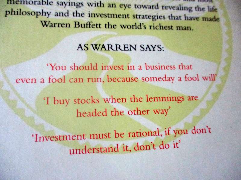 THE TAO OF WARREN BUFFET - WARREN BUFFETT'S WORDS OF WISDOM EXPLAINED - MARY BUFFETT & DAVID CLARK