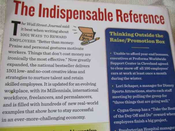 1501 WAYS TO REWARD EMPLOYEES - BOB NELSON - Ph.D