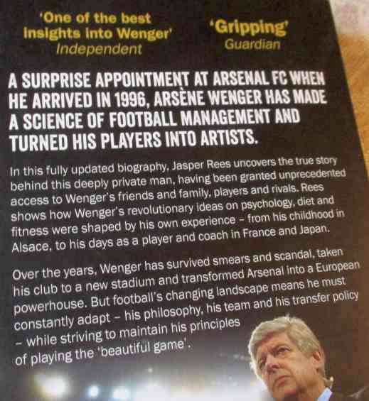 WENGER THE LEGEND - JASPER REES