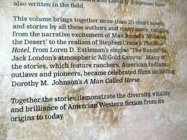 THE MAMMOTH BOOK OF THE WESTERN edited by jon e lewis