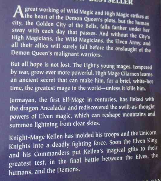 WHEN DARKNESS FALL - MERCEDES LACKEY AND JAMES MALLORY - THE CONCLUSION OF THE OBSIDIAN TRILOGY
