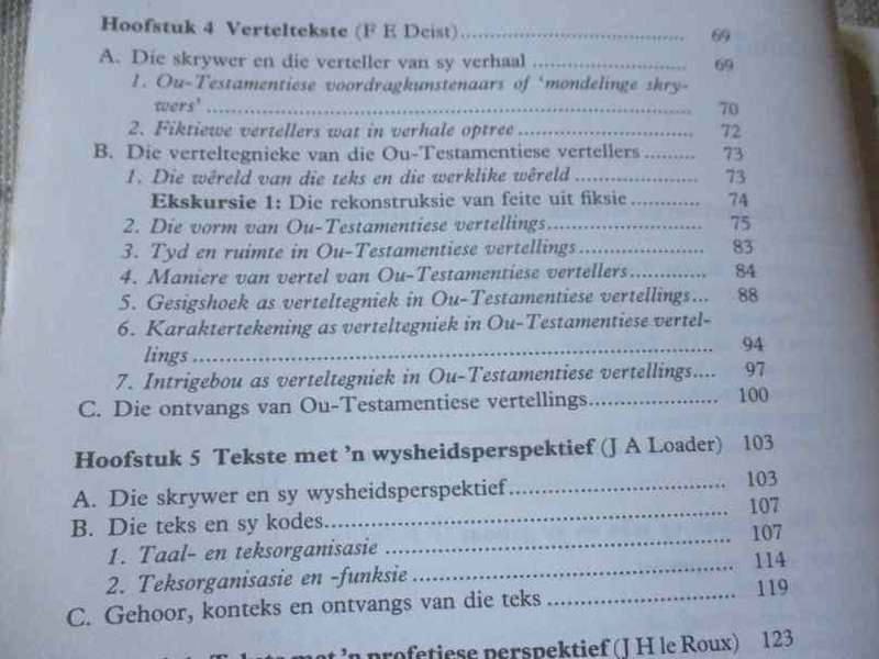 WOORDE WAT VER KOM - DIE LITERATUUR VAN DIE OU TESTAMENT DEEL 1 - FERDINAND DEIST & WILLEM VORSTER