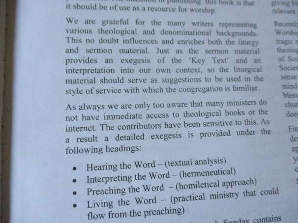 WORD AND WORSHIP - SUGGESTED SERMON OUTLINES AND LITURGIES - EKKLESIA
