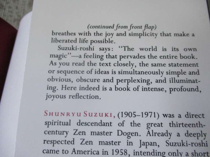 ZEN MIND, BEGINNER'S MIND - INFORMAL TALKS ON ZEN MEDITATION AND PRACTICE - SHUNRYU SUZUKI