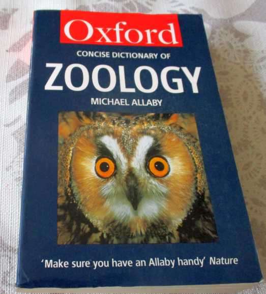 ZOOLOGY -  OXFORD CONCISE DICTIONARY OF ZOOLOGY - MICHAEL ALLABY
