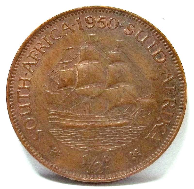 SA Union Half Penny 1950 - Nice condition