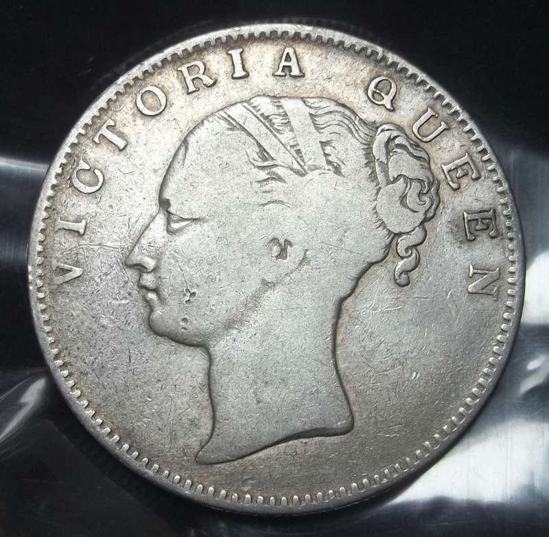East India Company 1 Rupee 1840 - Calcutta Mint