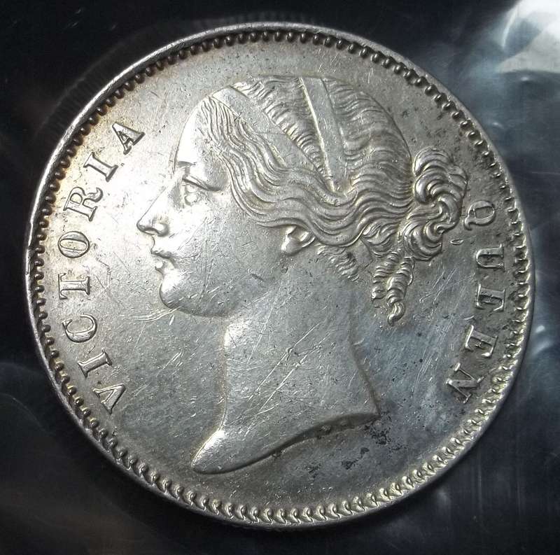 East India Company 1 Rupee 1840 - Bombay Mint