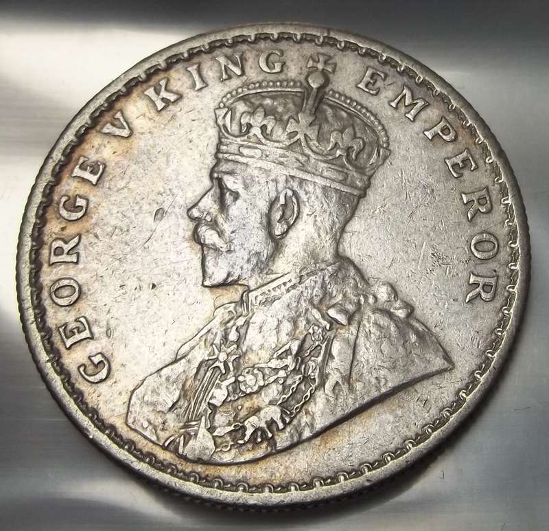 British India 1 Rupee 1916