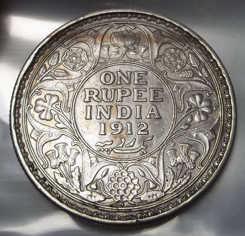 British India 1 Rupee 1912