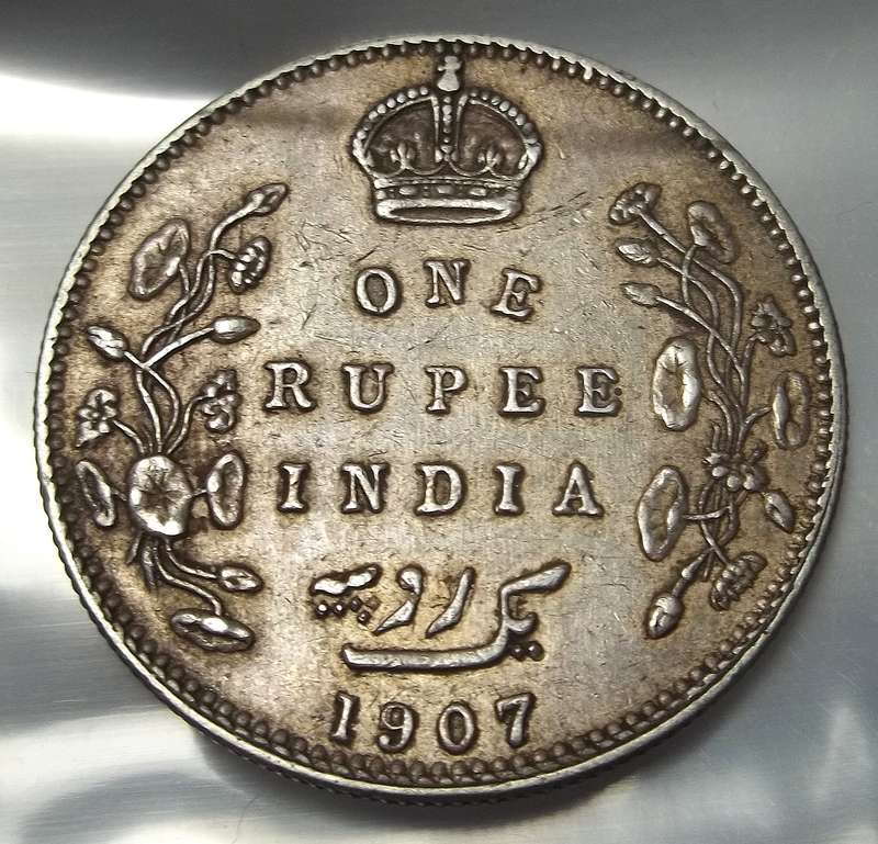 British India 1 Rupee 1907