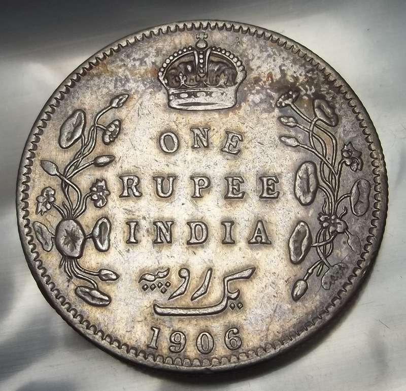 British India 1 Rupee 1906