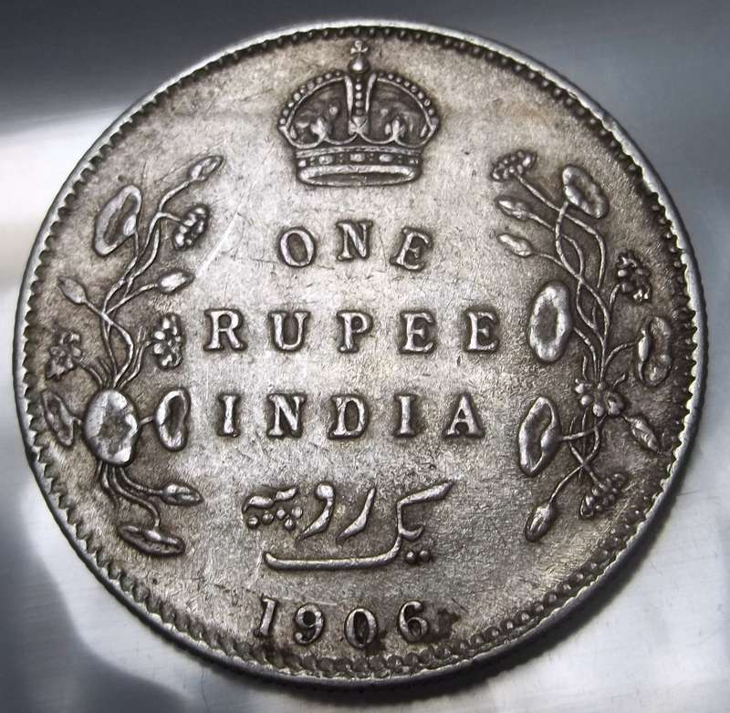 British India 1 Rupee 1906