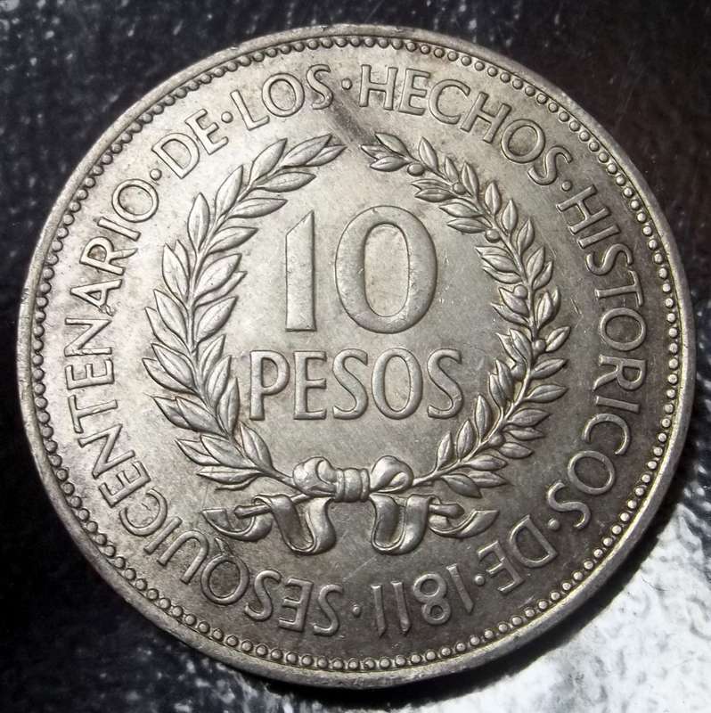 Uruguay 10 Pesos 1961 - Nice condition