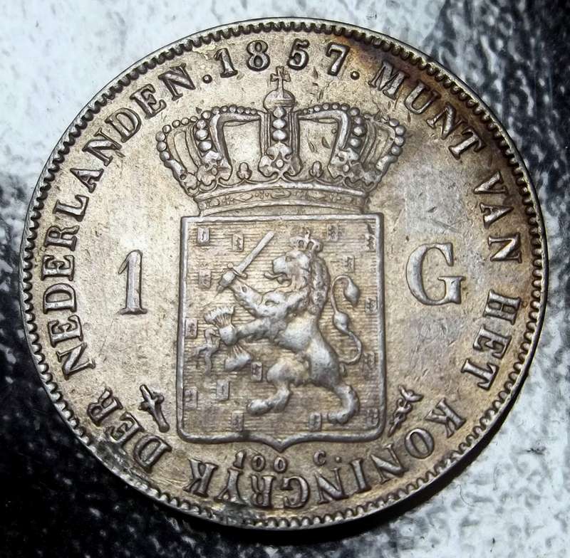 Netherlands 1 Gulden 1857