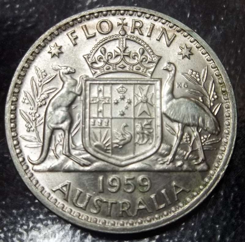 Australia Florin 1959 - Excellent condition