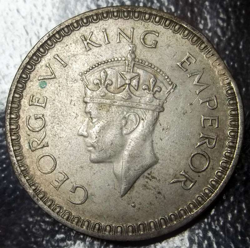 British India 1 Rupee 1943