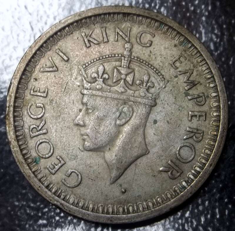 British India 1 Rupee 1944