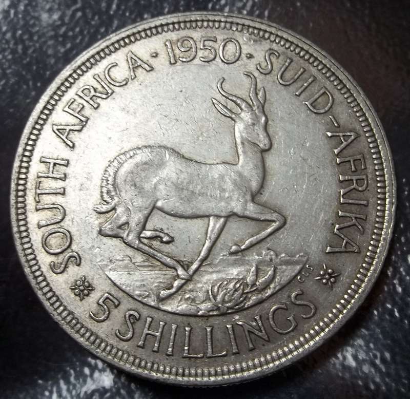 SA Union 5 Shillings 1950