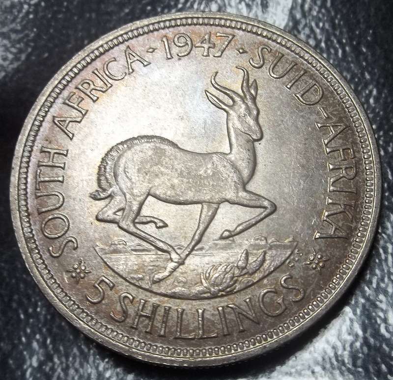 SA Union 5 Shillings 1947