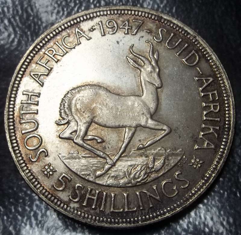 SA Union 5 Shillings 1947