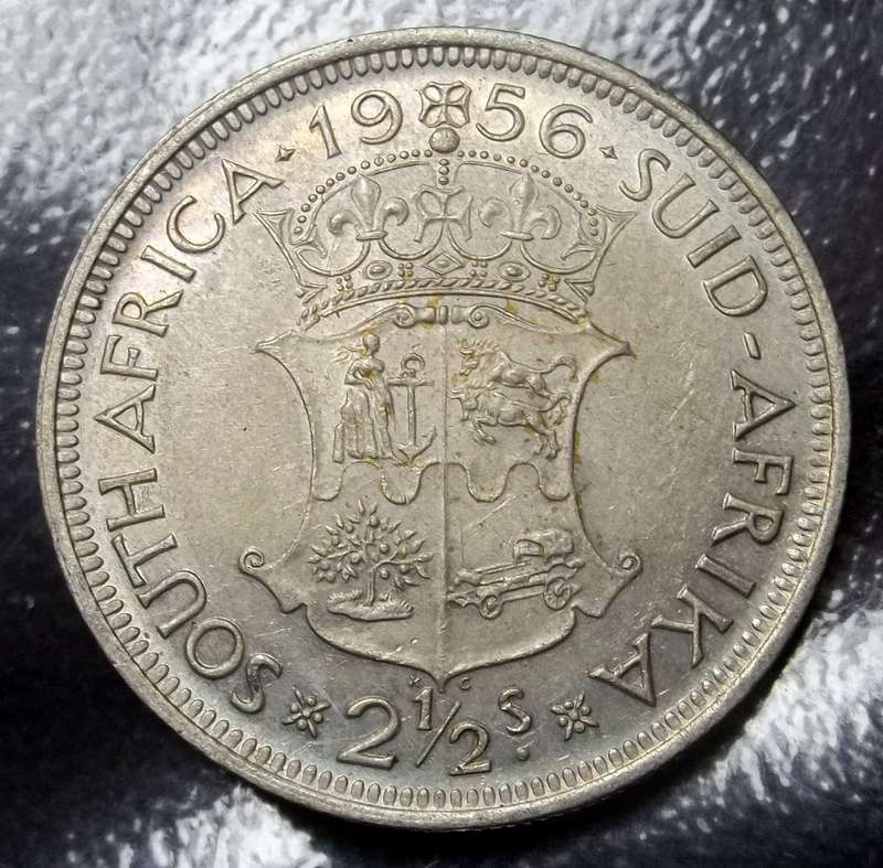 Union 2,5 Shillings 1956 - aUNC condition