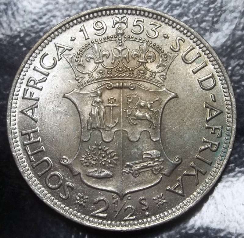 Union 2,5 Shillings 1953 - aUNC condition
